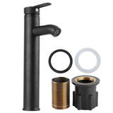European Antique Faucet Stainless Steel Hot Cold Faucet Toilet Basin Sink Tap for Platform Basin Black