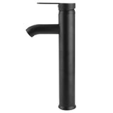 European Antique Faucet Stainless Steel Hot Cold Faucet Toilet Basin Sink Tap for Platform Basin Black - Front View