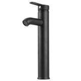 European Antique Faucet Stainless Steel Hot Cold Faucet Toilet Basin Sink Tap for Platform Basin Black - Side View