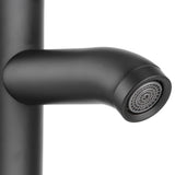 European Antique Faucet Stainless Steel Hot Cold Faucet Toilet Basin Sink Tap for Platform Basin Black