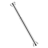 Adjustable Closet Rod Stainless Steel Punch Free Retractable Clothes Drying Rod for Bathroom Bedroom Closet 22 Tubes 40‑55cm