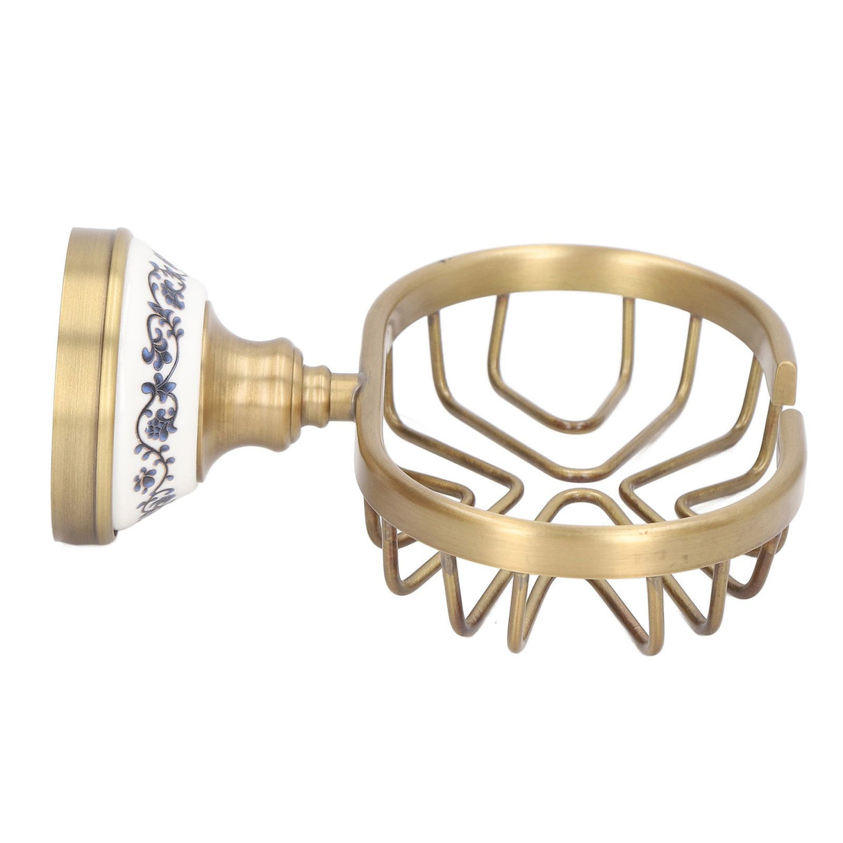 Soap Dish Holder Basket Hollow Design Waterproof Rustproof Wall Mounted Antique Bathroom Soap Basket Soap Dish Holder