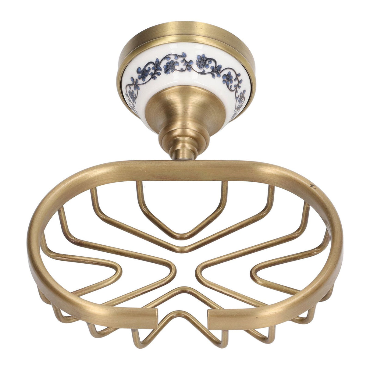 Soap Dish Holder Basket Hollow Design Waterproof Rustproof Wall Mounted Antique Bathroom Soap Basket Soap Dish Holder