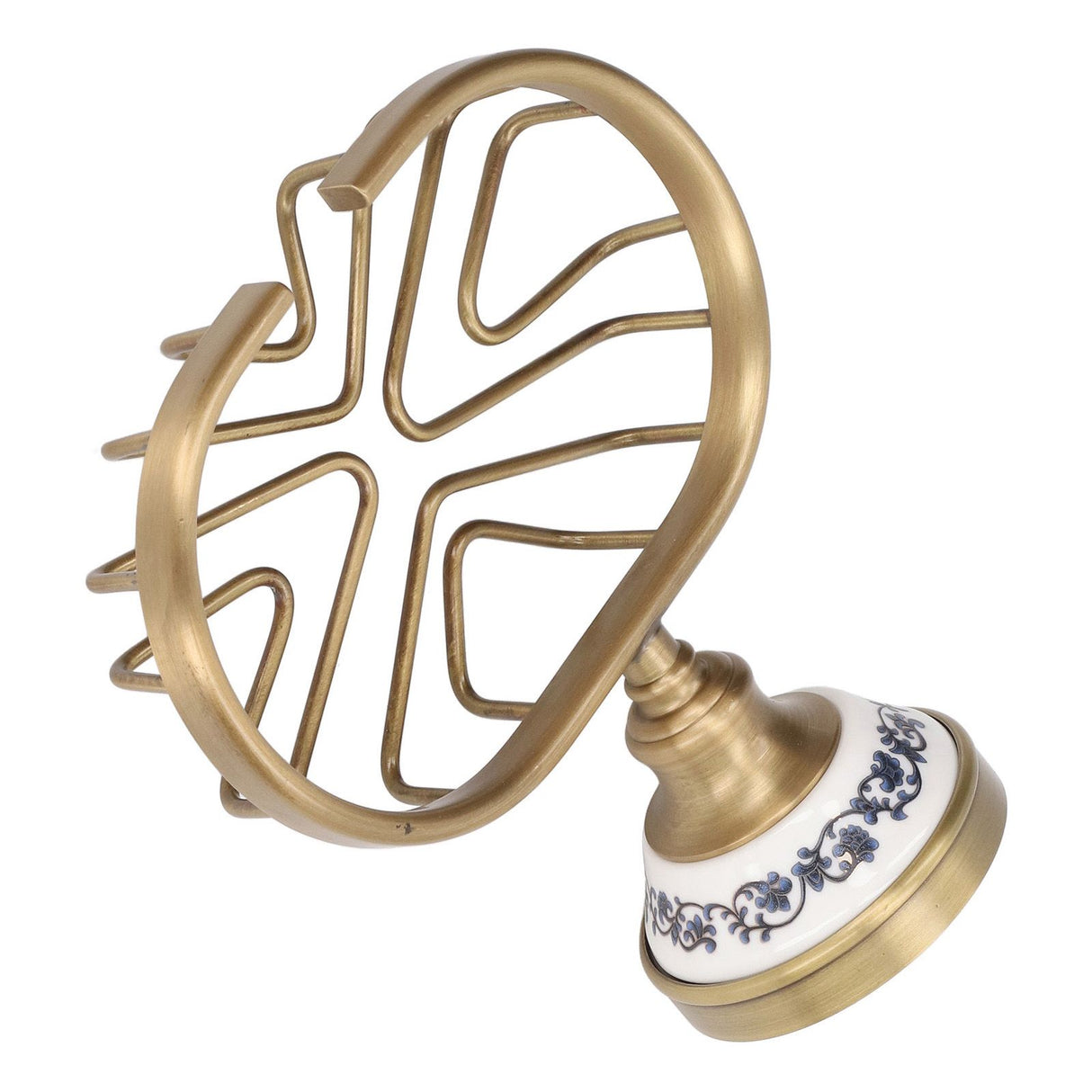 Soap Dish Holder Basket Hollow Design Waterproof Rustproof Wall Mounted Antique Bathroom Soap Basket Soap Dish Holder