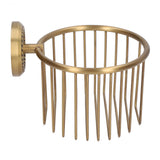 Hollow Out Toilet Paper Holder Antique Rust Proof Wall Mounted Tissue Roll Basket Rack for Bathroom