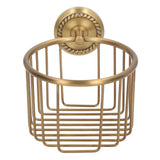 Hollow Out Toilet Paper Holder Antique Rust Proof Wall Mounted Tissue Roll Basket Rack for Bathroom