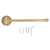 Bathroom Towel Rack Vintage Copper Single Rod Twisted Pattern Towel Bar for Hotel Home Kitchen