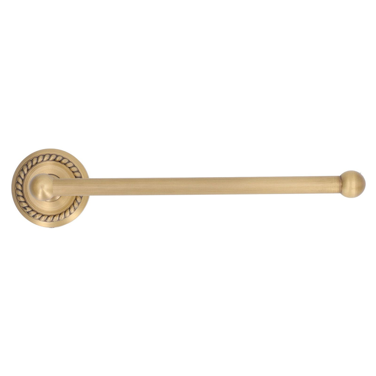 Bathroom Towel Rack Vintage Copper Single Rod Twisted Pattern Towel Bar for Hotel Home Kitchen