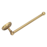Bathroom Towel Rack Vintage Copper Single Rod Twisted Pattern Towel Bar for Hotel Home Kitchen - 45-Degree Angle