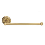 Bathroom Towel Rack Vintage Copper Single Rod Twisted Pattern Towel Bar for Hotel Home Kitchen - Low Angle