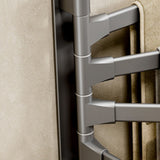 Swivel Towel Rack 4 Arms Thickened Space Aluminum 180 Degrees Rotating Bathroom Towel Holder for Home Hotel - Low Angle