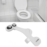 Toilet Bidet Attachment Sprayer Front Back Cleansing Cold Water with 2 Retractable Nozzles