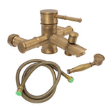 Brass Bathroom Shower European Antique Simple Wall Mount Handheld Shower Set with Accessories for Bathroom