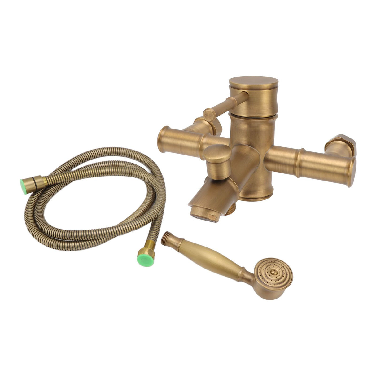 Brass Bathroom Shower European Antique Simple Wall Mount Handheld Shower Set with Accessories for Bathroom