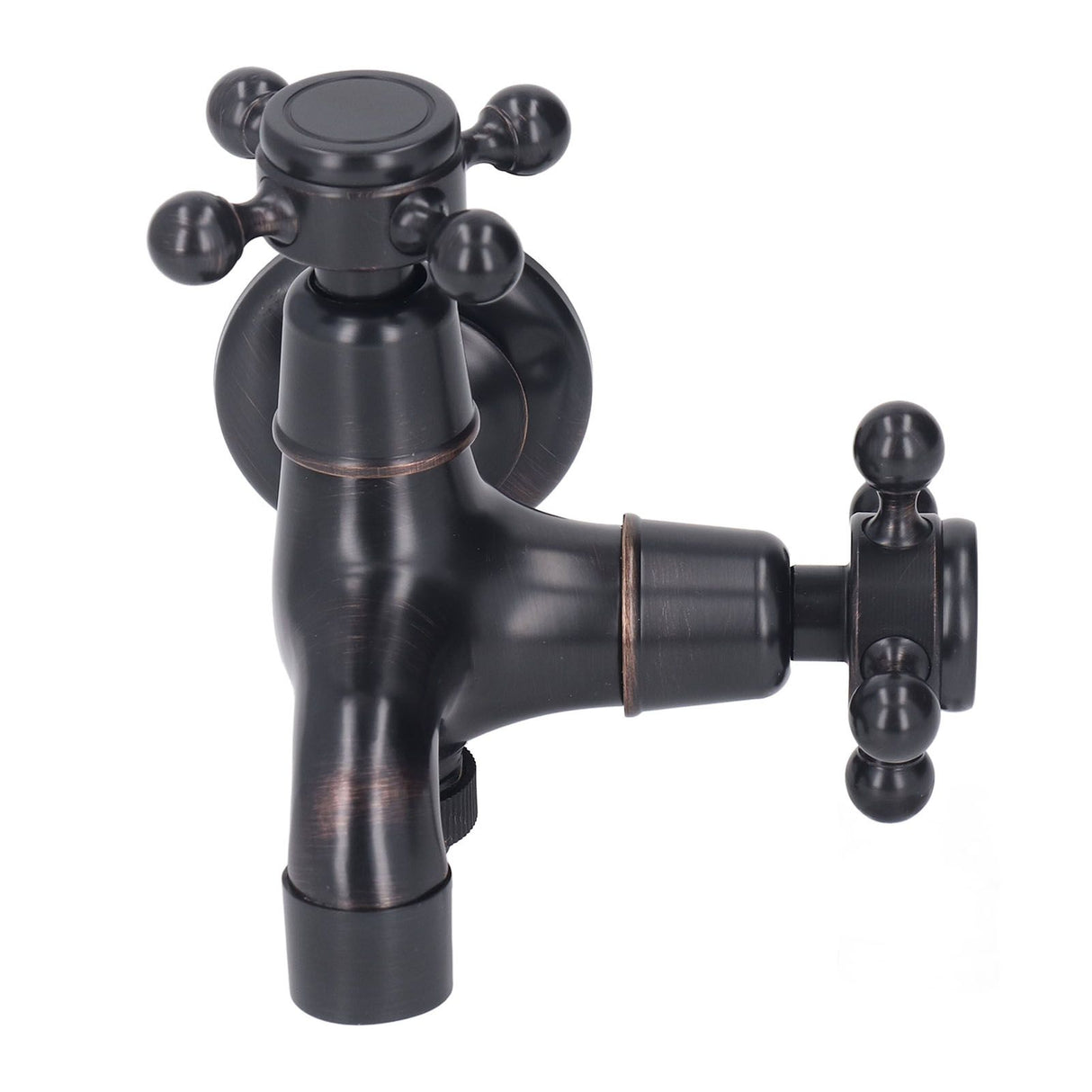 All Copper Wall Mount Faucet European Retro Cold Hot Faucet Home Toilet Basin Tap