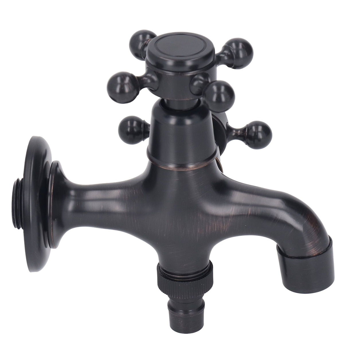 All Copper Wall Mount Faucet European Retro Cold Hot Faucet Home Toilet Basin Tap