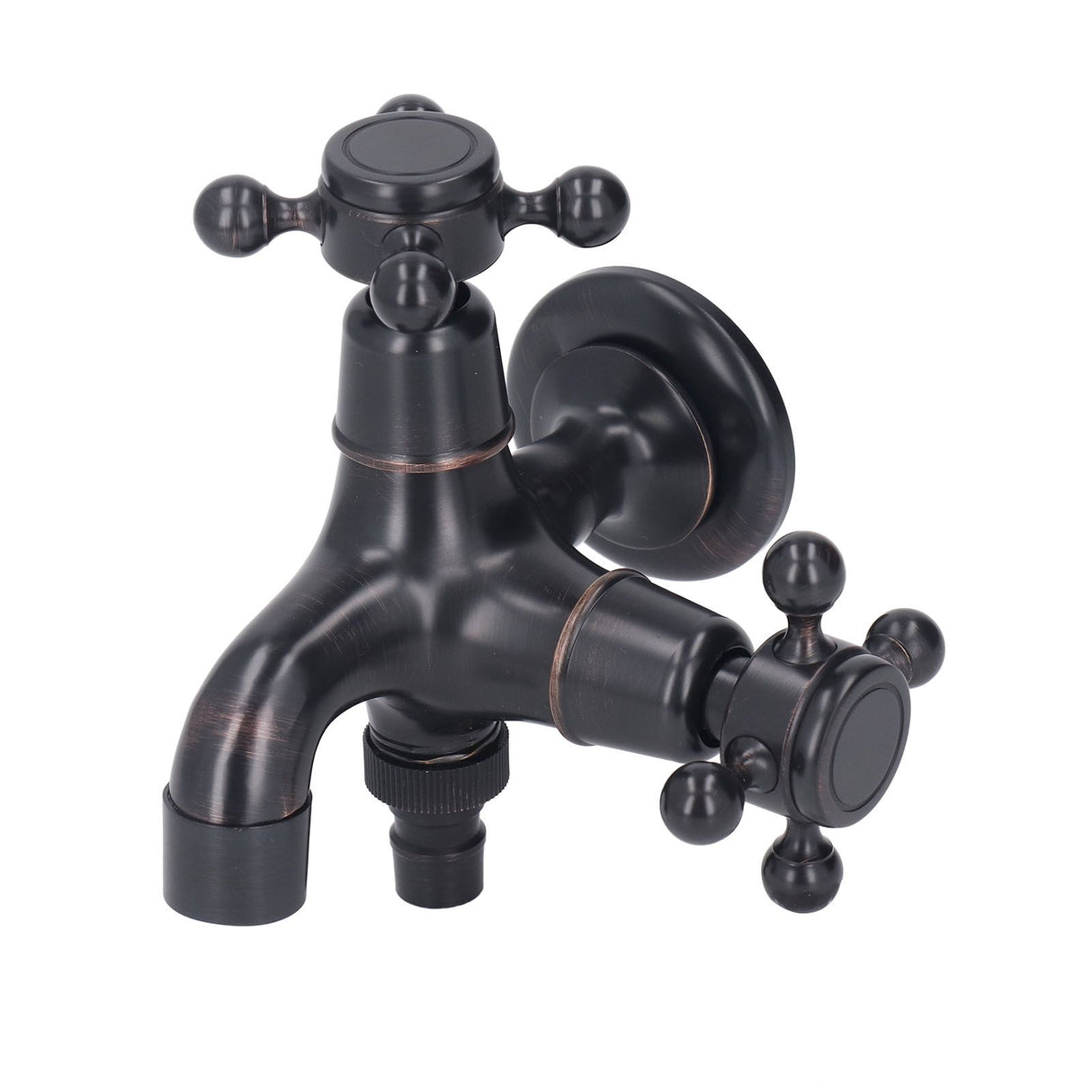 All Copper Wall Mount Faucet European Retro Cold Hot Faucet Home Toilet Basin Tap