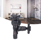 All Copper Wall Mount Faucet European Retro Cold Hot Faucet Home Toilet Basin Tap
