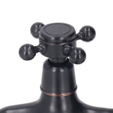 All Copper Wall Mount Faucet European Retro Cold Hot Faucet Home Toilet Basin Tap