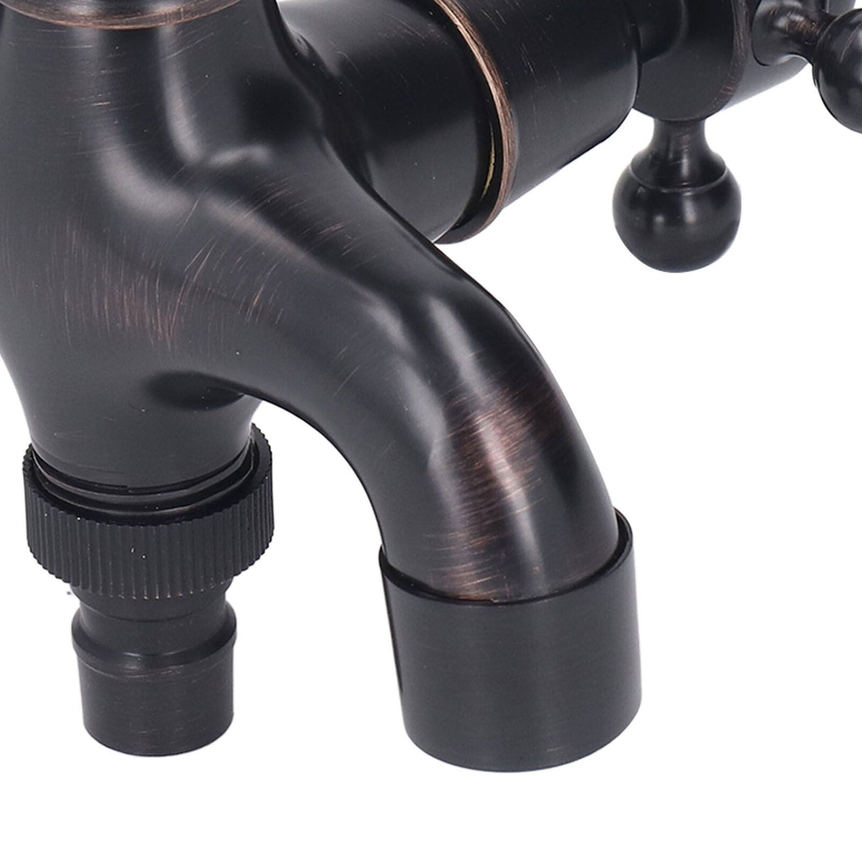 All Copper Wall Mount Faucet European Retro Cold Hot Faucet Home Toilet Basin Tap
