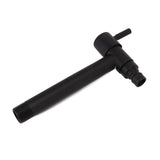 G1/2 Wall Mounted Cold Water Tap 304 Stainless Steel Single Handle Cold Faucet Bathroom Garden Faucet Tap Black for Washing Machine - Front View