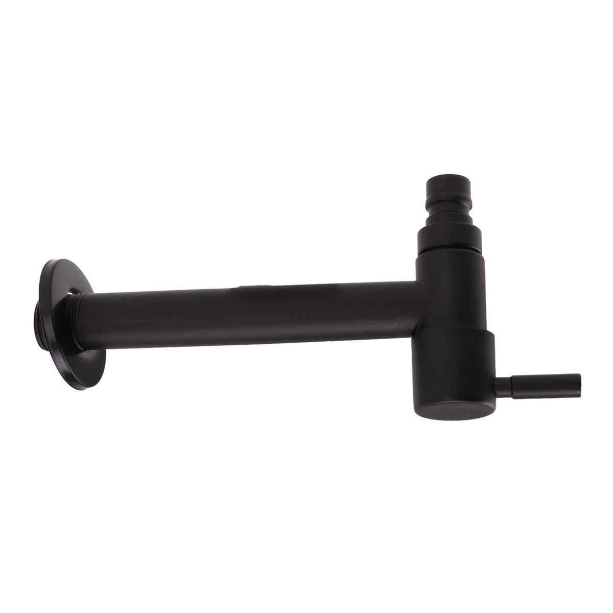 G1/2 Wall Mounted Cold Water Tap 304 Stainless Steel Single Handle Cold Faucet Bathroom Garden Faucet Tap Black for Washing Machine