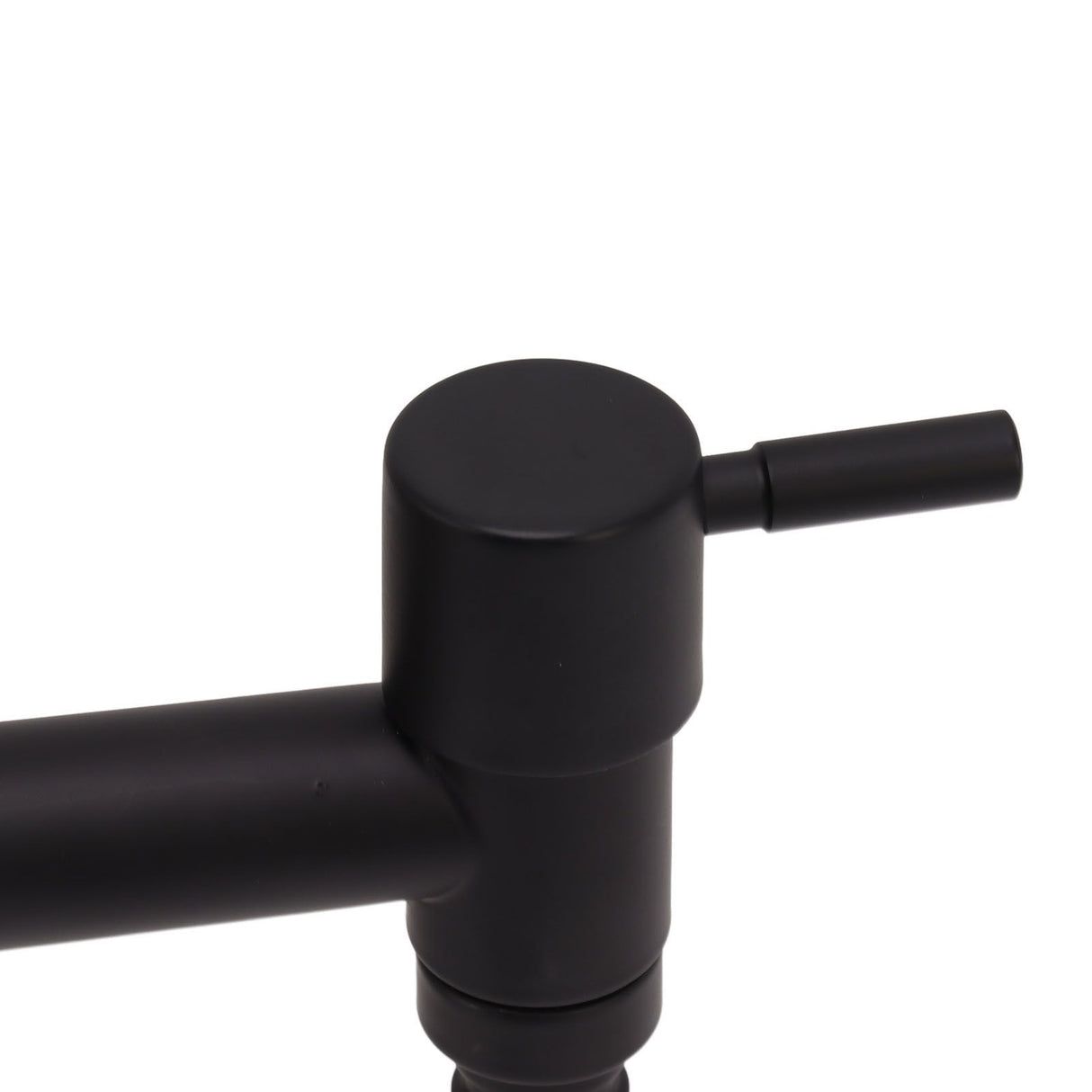 G1/2 Wall Mounted Cold Water Tap 304 Stainless Steel Single Handle Cold Faucet Bathroom Garden Faucet Tap Black for Washing Machine
