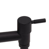 G1/2 Wall Mounted Cold Water Tap 304 Stainless Steel Single Handle Cold Faucet Bathroom Garden Faucet Tap Black for Washing Machine