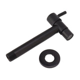 G1/2 Wall Mounted Cold Water Tap 304 Stainless Steel Single Handle Cold Faucet Bathroom Garden Faucet Tap Black for Mop Pool