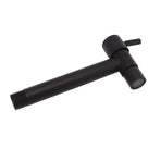 G1/2 Wall Mounted Cold Water Tap 304 Stainless Steel Single Handle Cold Faucet Bathroom Garden Faucet Tap Black for Mop Pool