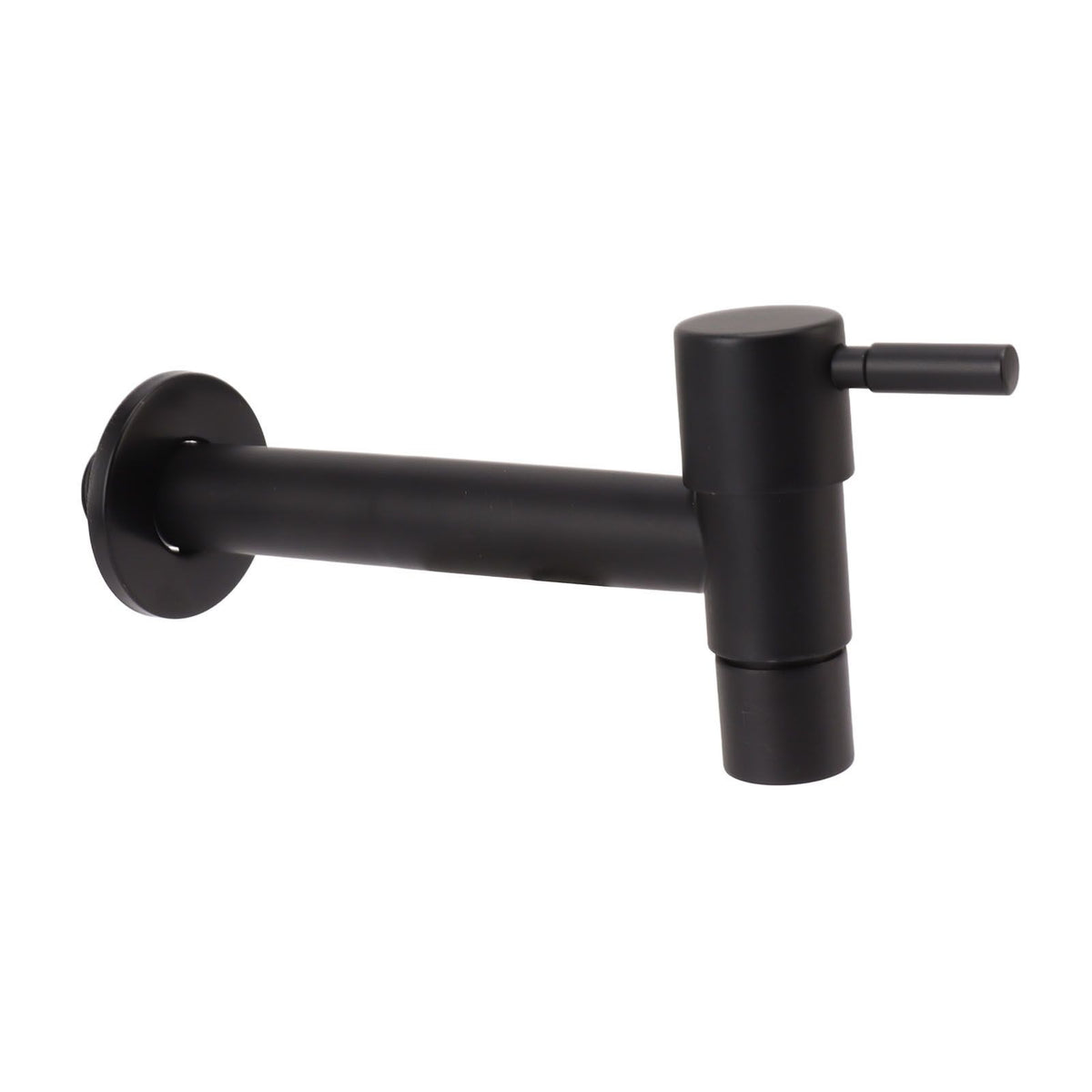 G1/2 Wall Mounted Cold Water Tap 304 Stainless Steel Single Handle Cold Faucet Bathroom Garden Faucet Tap Black for Mop Pool