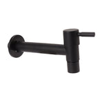 G1/2 Wall Mounted Cold Water Tap 304 Stainless Steel Single Handle Cold Faucet Bathroom Garden Faucet Tap Black for Mop Pool