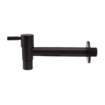 G1/2 Wall Mounted Cold Water Tap 304 Stainless Steel Single Handle Cold Faucet Bathroom Garden Faucet Tap Black for Mop Pool
