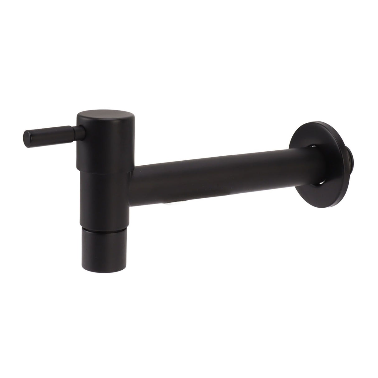 G1/2 Wall Mounted Cold Water Tap 304 Stainless Steel Single Handle Cold Faucet Bathroom Garden Faucet Tap Black for Mop Pool