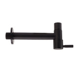 G1/2 Wall Mounted Cold Water Tap 304 Stainless Steel Single Handle Cold Faucet Bathroom Garden Faucet Tap Black for Mop Pool
