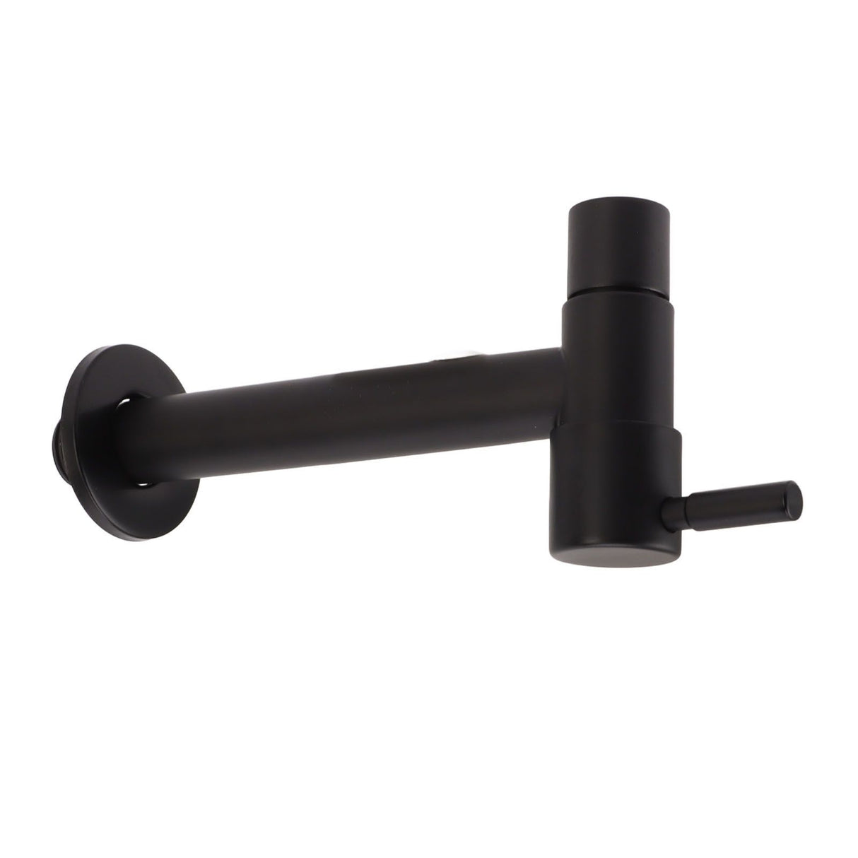 G1/2 Wall Mounted Cold Water Tap 304 Stainless Steel Single Handle Cold Faucet Bathroom Garden Faucet Tap Black for Mop Pool