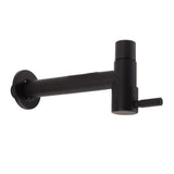 G1/2 Wall Mounted Cold Water Tap 304 Stainless Steel Single Handle Cold Faucet Bathroom Garden Faucet Tap Black for Mop Pool