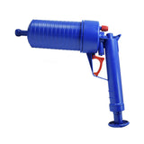 Air Plunger for Toilet Blue Household Air Toilet Drain Blaster Plunger for Floor Drain Sink Sewer Bathtub - Front View
