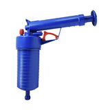 Air Plunger for Toilet Blue Household Air Toilet Drain Blaster Plunger for Floor Drain Sink Sewer Bathtub - Side View