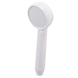 Rain Shower Head Simple Thicken Baking Process Handheld Shower Head with Ergonomic Handle for Bathroom White - Front View