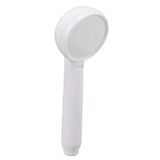 Rain Shower Head Simple Thicken Baking Process Handheld Shower Head with Ergonomic Handle for Bathroom White - Side View