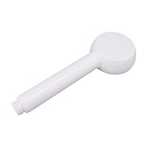 Rain Shower Head Simple Thicken Baking Process Handheld Shower Head with Ergonomic Handle for Bathroom White - Close-Up Angle