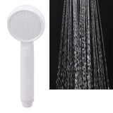 Rain Shower Head Simple Thicken Baking Process Handheld Shower Head with Ergonomic Handle for Bathroom White - Extra Image