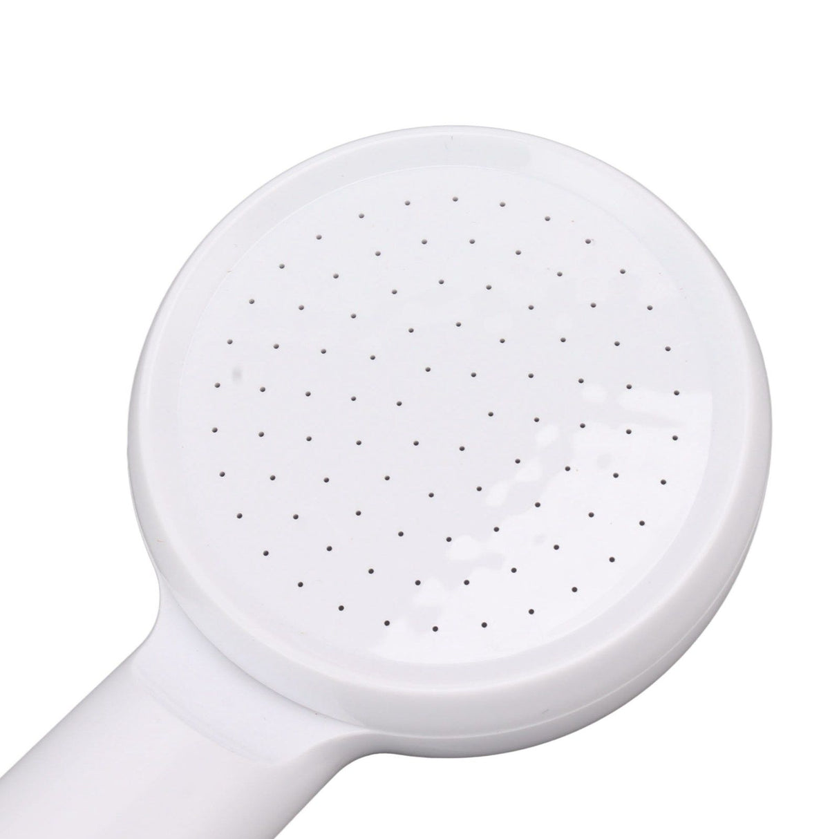 Rain Shower Head Simple Thicken Baking Process Handheld Shower Head with Ergonomic Handle for Bathroom White