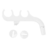 Slim Bidet 3/8 Copper Tee Non Electric Self Cleaning Dual Nozzle Toilet Attachment Hygienic Bidet for Feminine Wash White - Front View