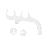 Slim Bidet 3/8 Copper Tee Non Electric Self Cleaning Dual Nozzle Toilet Attachment Hygienic Bidet for Feminine Wash White - Top-Down View