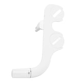 Slim Bidet 3/8 Copper Tee Non Electric Self Cleaning Dual Nozzle Toilet Attachment Hygienic Bidet for Feminine Wash White - Close-Up Angle