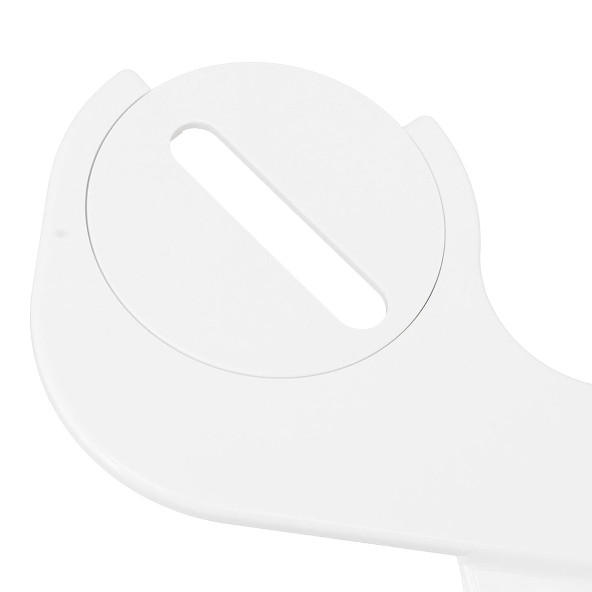 Slim Bidet 3/8 Copper Tee Non Electric Self Cleaning Dual Nozzle Toilet Attachment Hygienic Bidet for Feminine Wash White