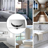 Shower Drain Quadrate High Glossy Thickened Prevents Odor Clogging Resistance Stainless Steel Floor Drain - Rear View