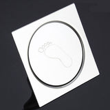 Shower Drain Quadrate High Glossy Thickened Prevents Odor Clogging Resistance Stainless Steel Floor Drain - Extra Image